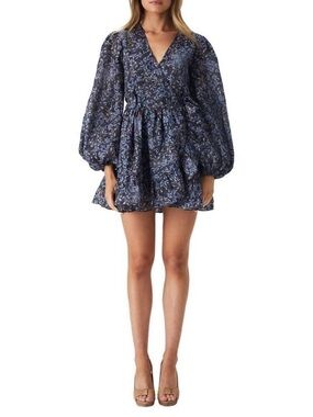 bardot triple frill dress in pink gardenia Bardot Triple Frill Long Sleeve Minidress In Pink Gardenia